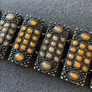 Kiam Family Matte Gold Links Bracelet